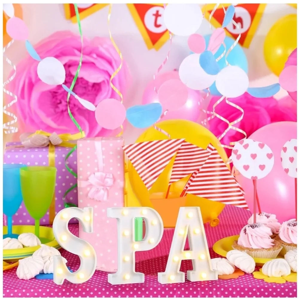 SPA Marquee Light Up Letters - Warm White NEW